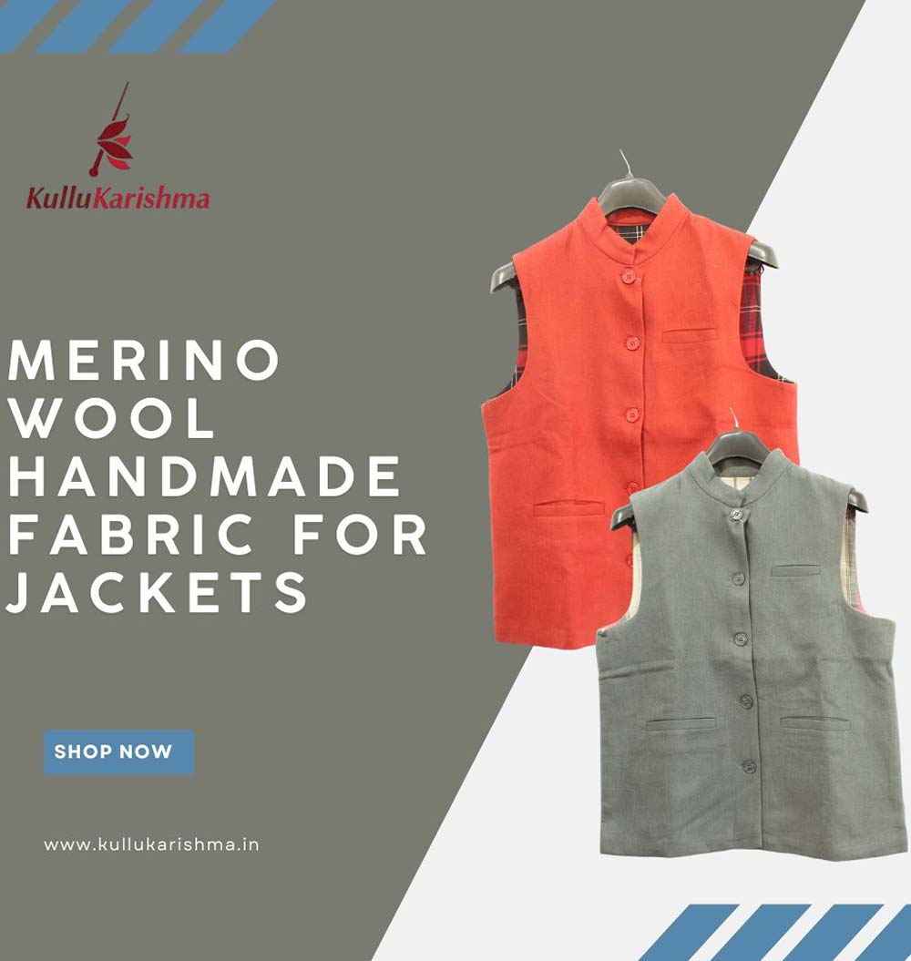 Merino Wool Handmade Fabric for Jackets – Timeless Craft
