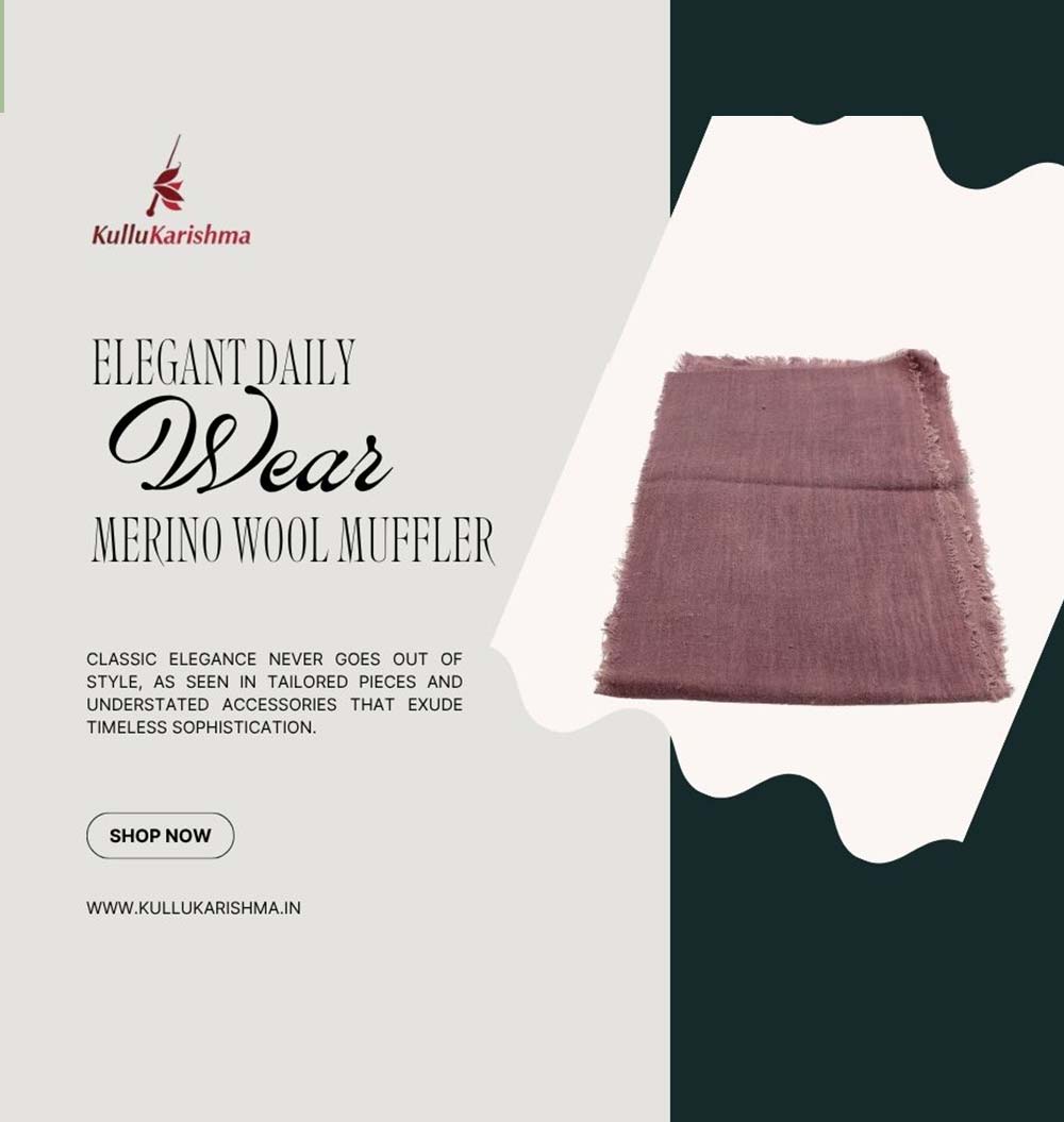 Merino Wool Muffler – Wrap Yourself in Pure Luxury