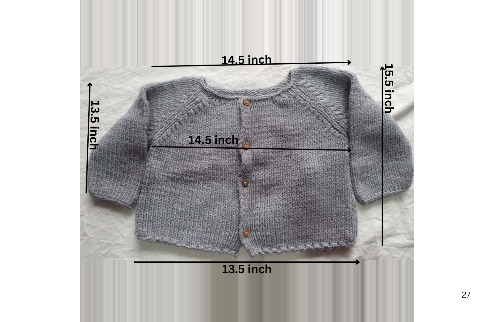 Gray Merino Kids Sweater - Image 4
