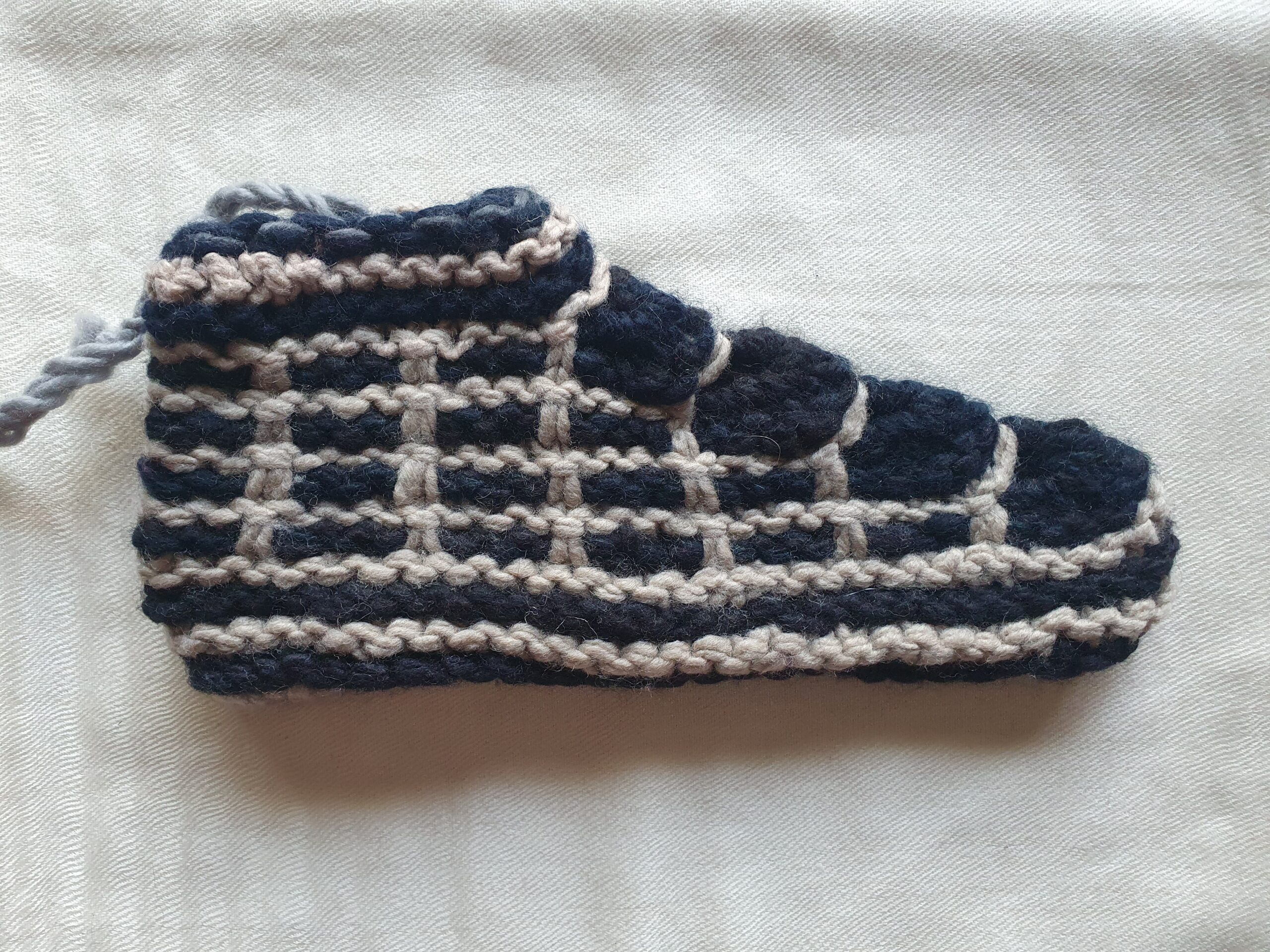 Beige-Black Merino Booties - Image 2