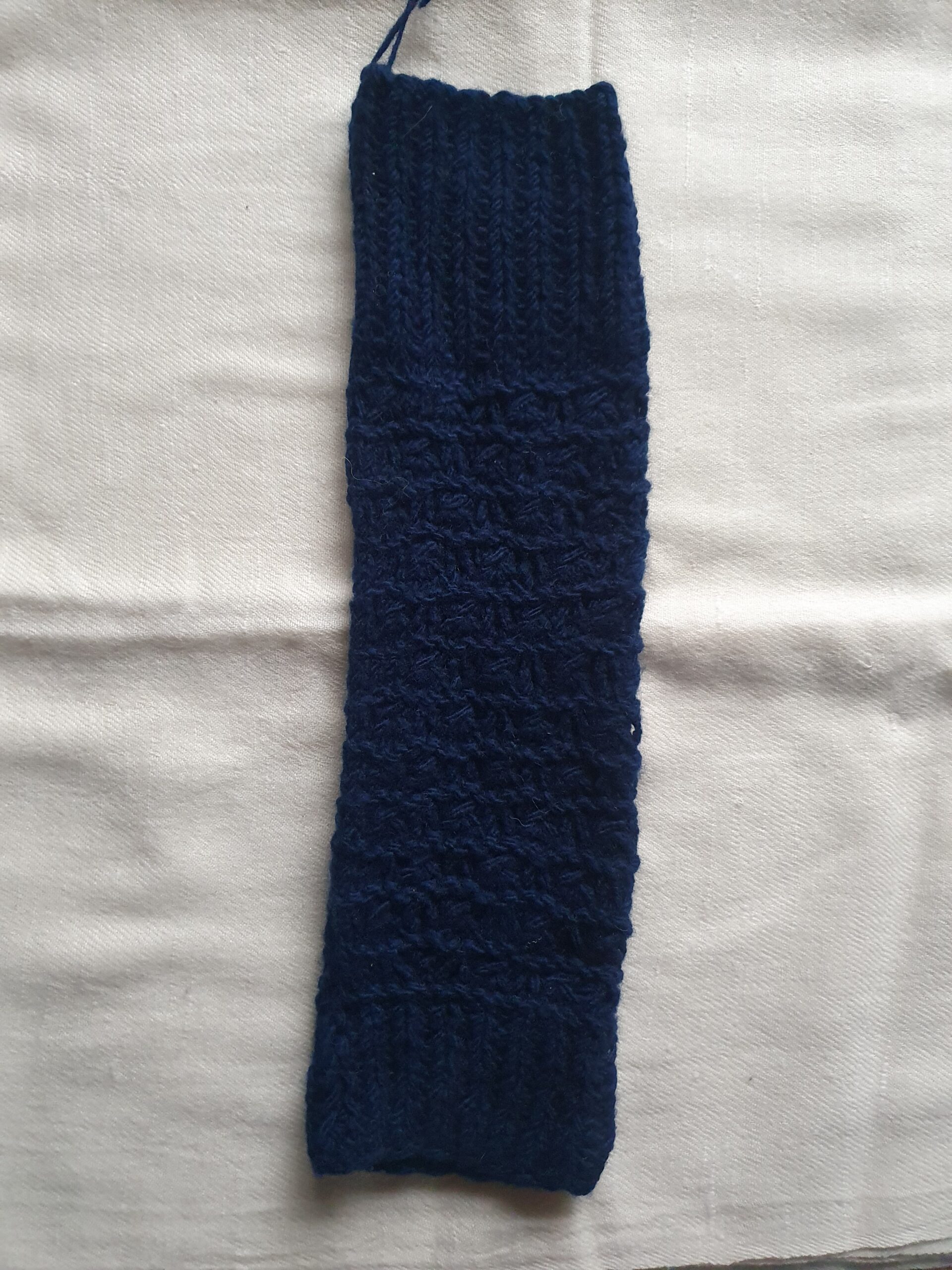 Dark Blue Merino Leg Warmers - Image 2