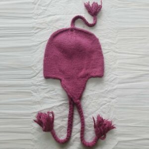 Pink Angora & Merino Cap