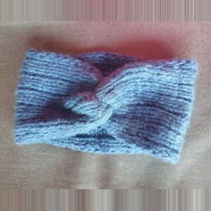 Blue Angora Merino Headband