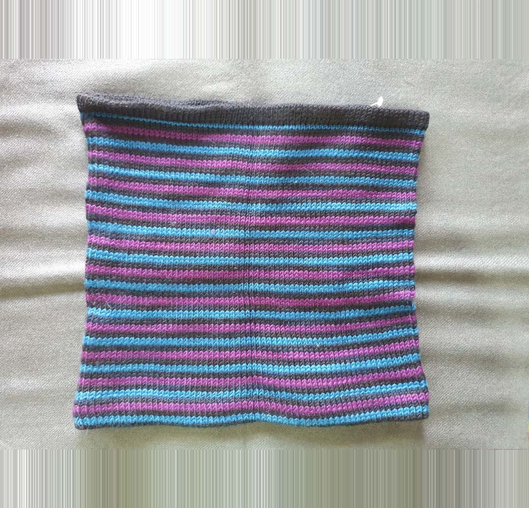 Pink-Blue Merino Neck Warmers