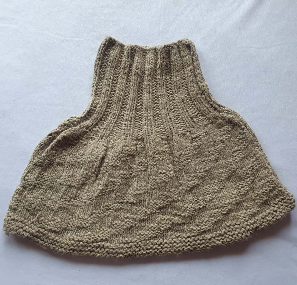 Green Angora Neck Warmers