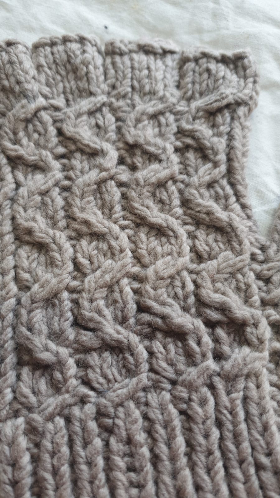 Brown Merino Half Gloves - Image 3