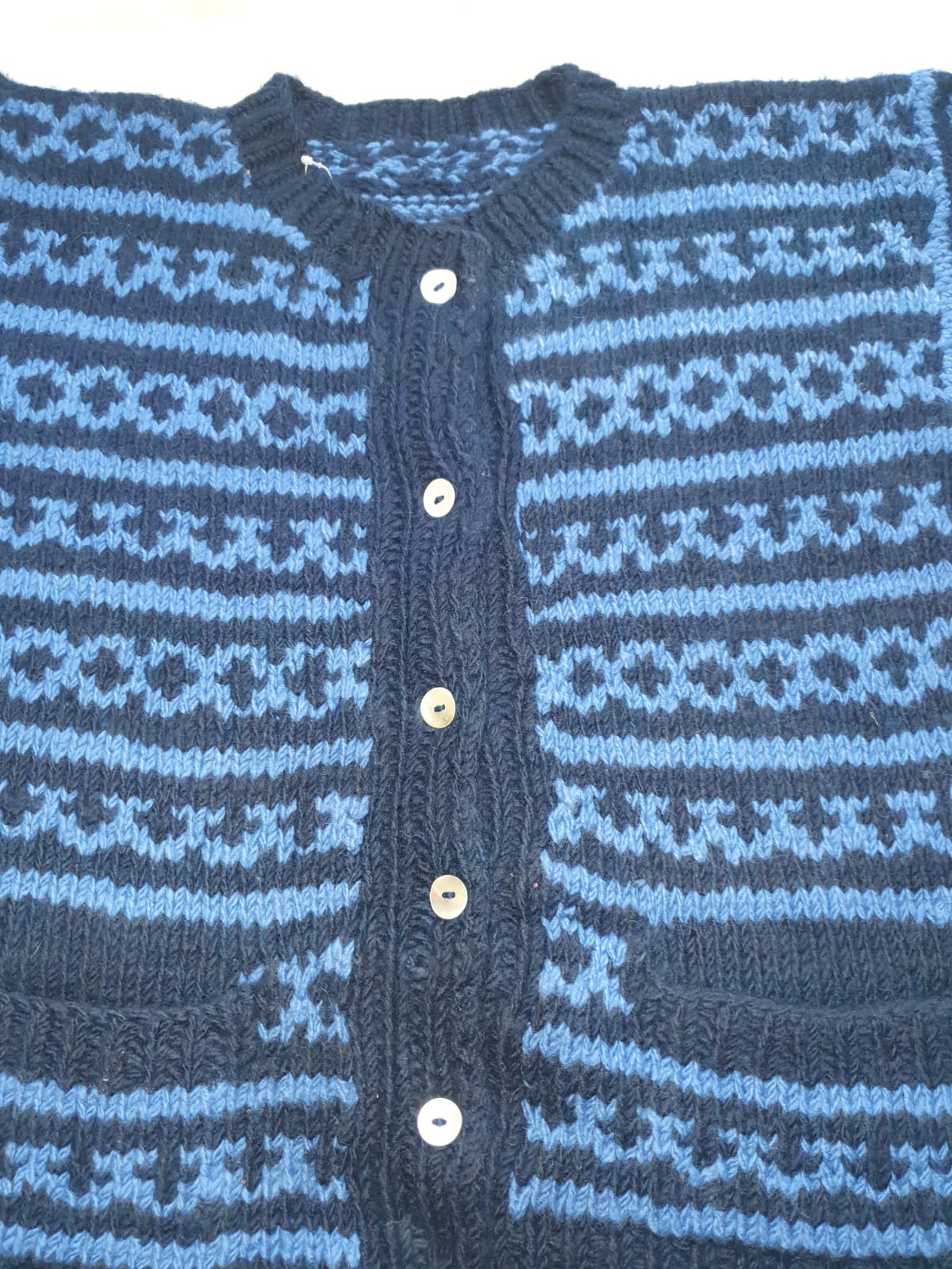 Blue Angora & Merino Sweater - Image 2