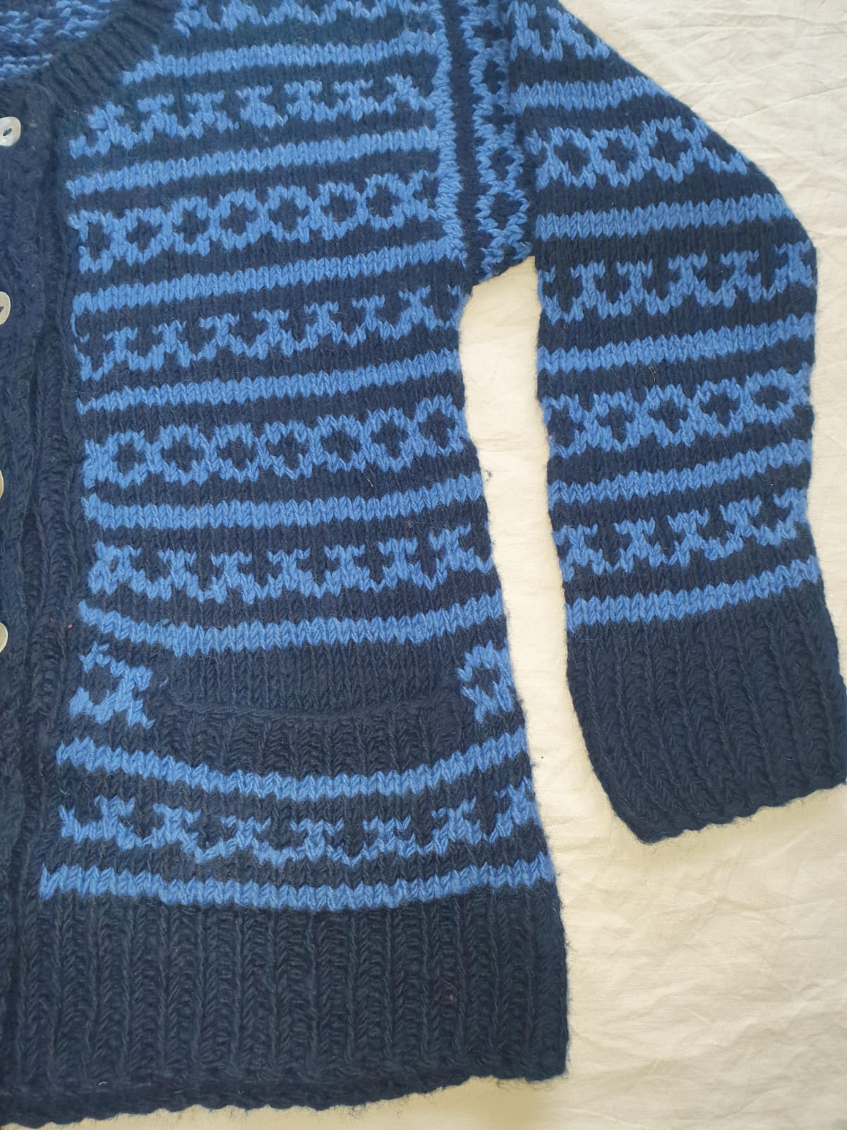 Blue Angora & Merino Sweater - Image 3