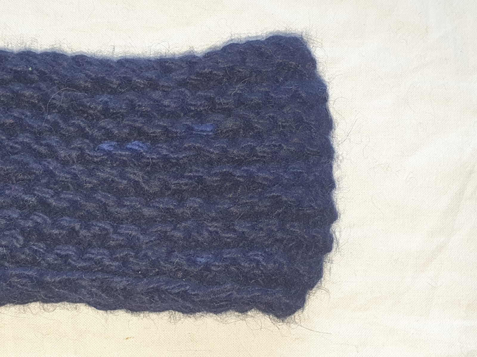 Navy Blue Angora & Merino Headband - Image 2