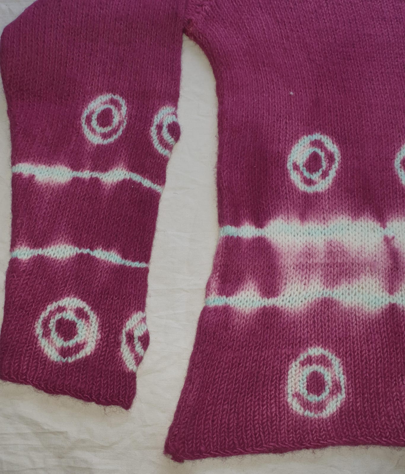 Pink Angora & Merino Tie-Dye Sweater - Image 3