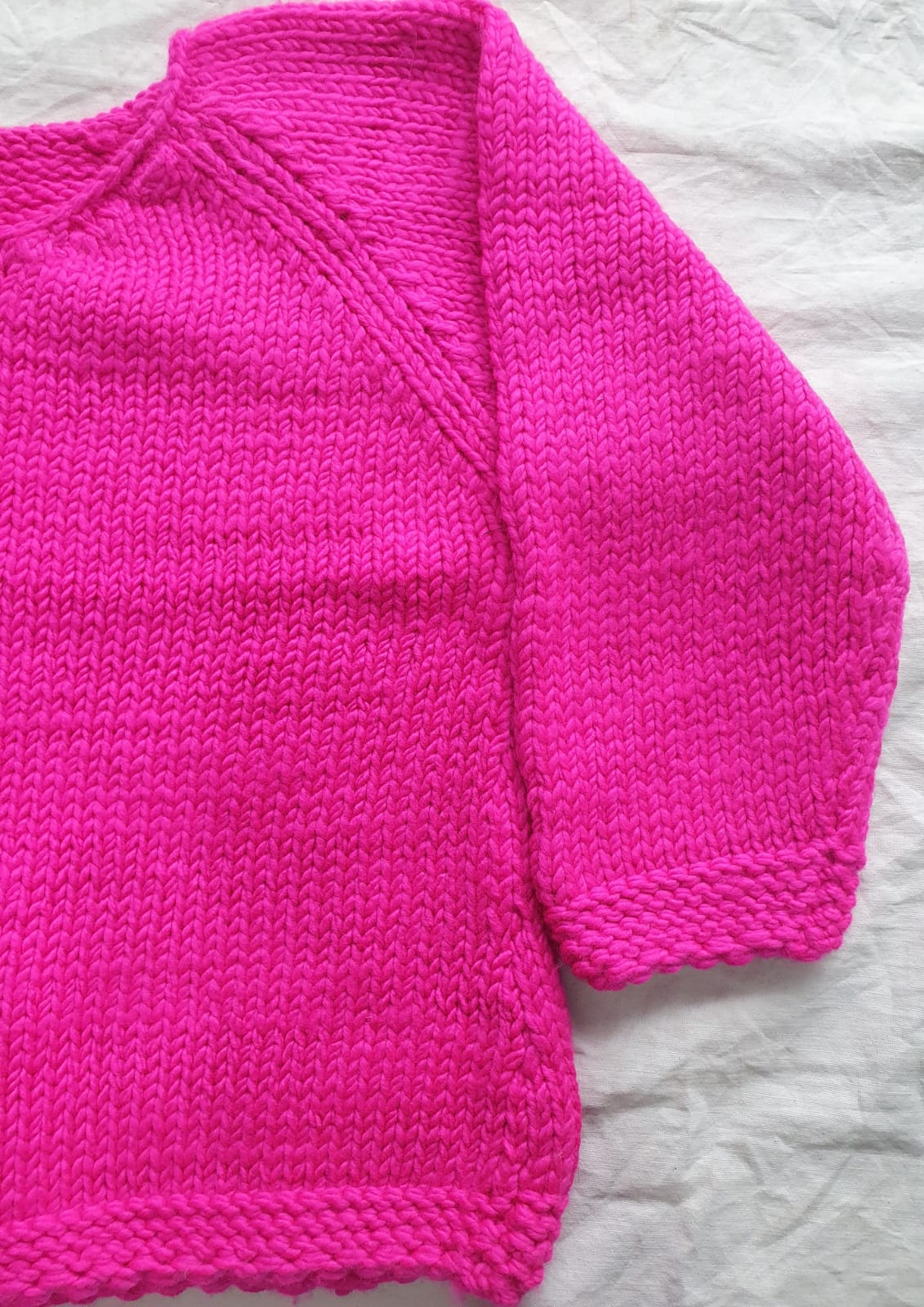 Pink Merino Kids Sweater - Image 3