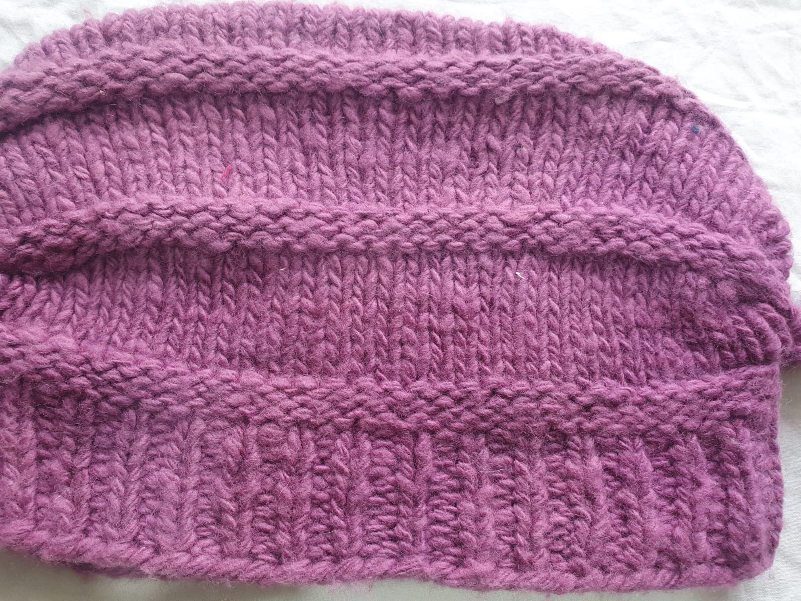 Pink Angora & Merino Cap - Image 3