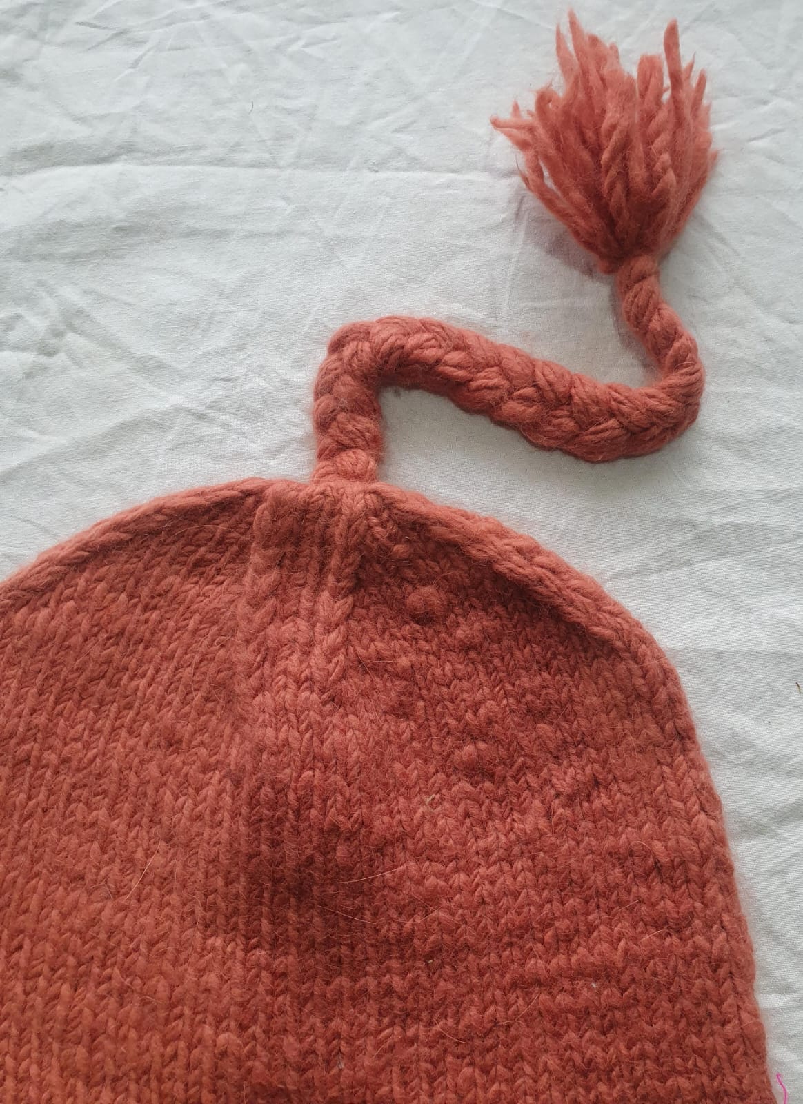 Orange Merino Cap - Image 3