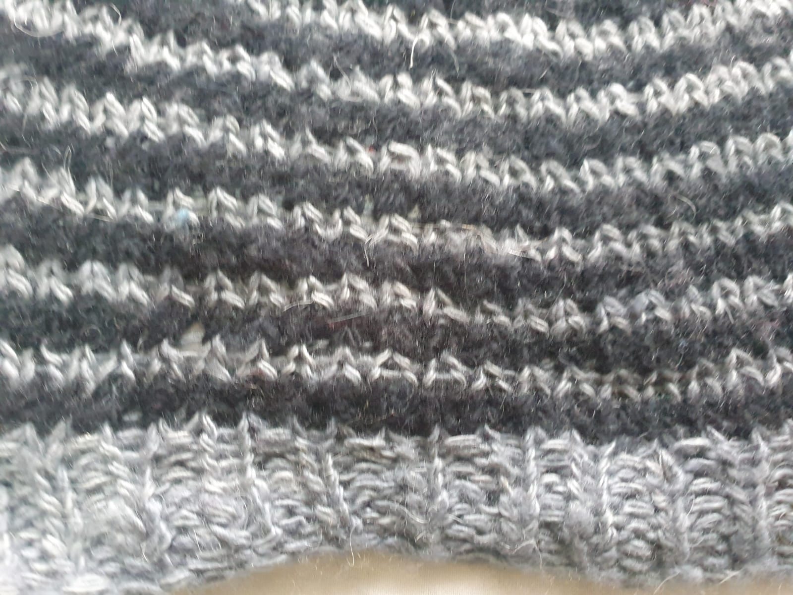 Gray-Black Cashmere Cap - Image 2