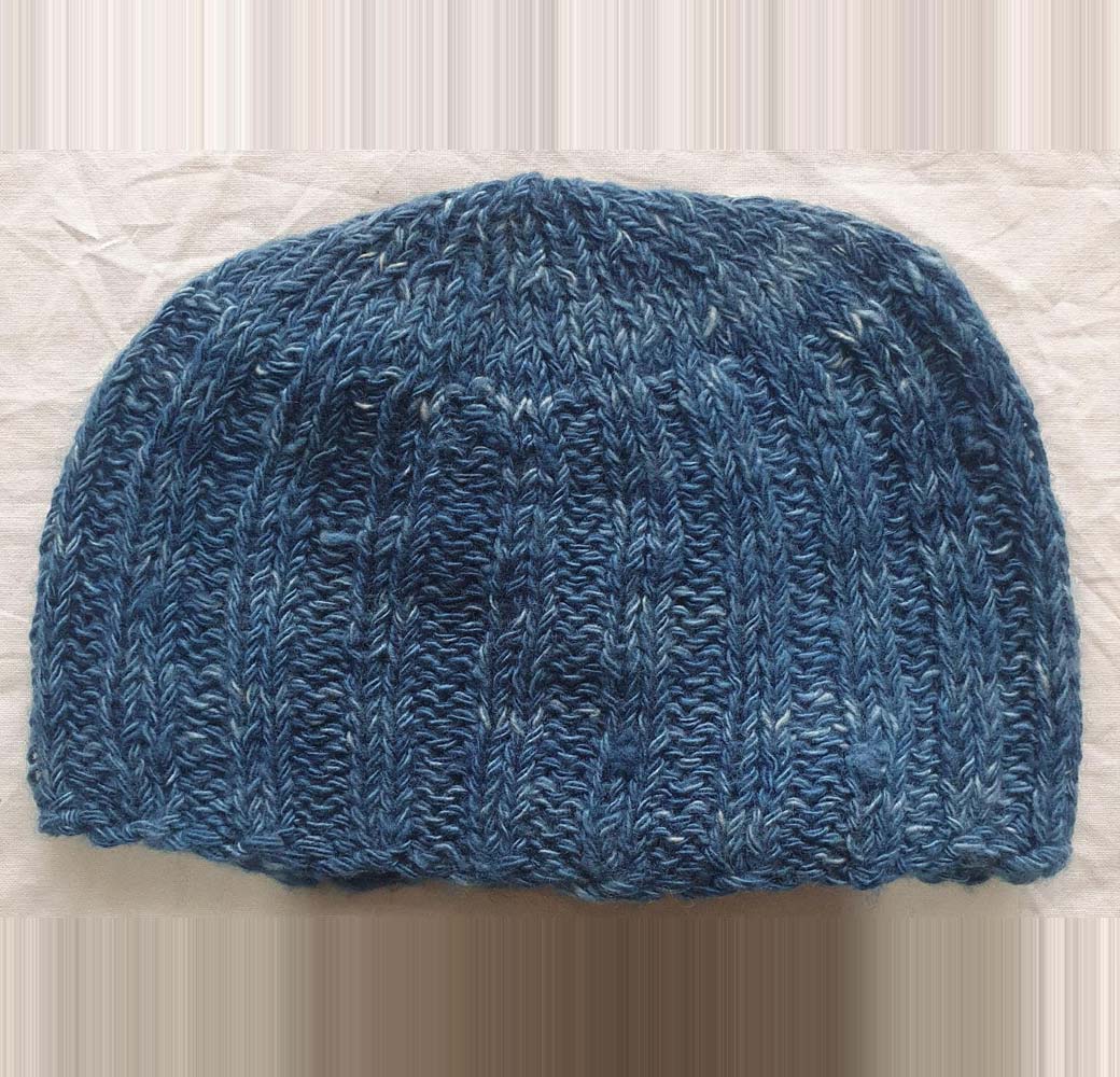 Navy Blue Cashmere Cap