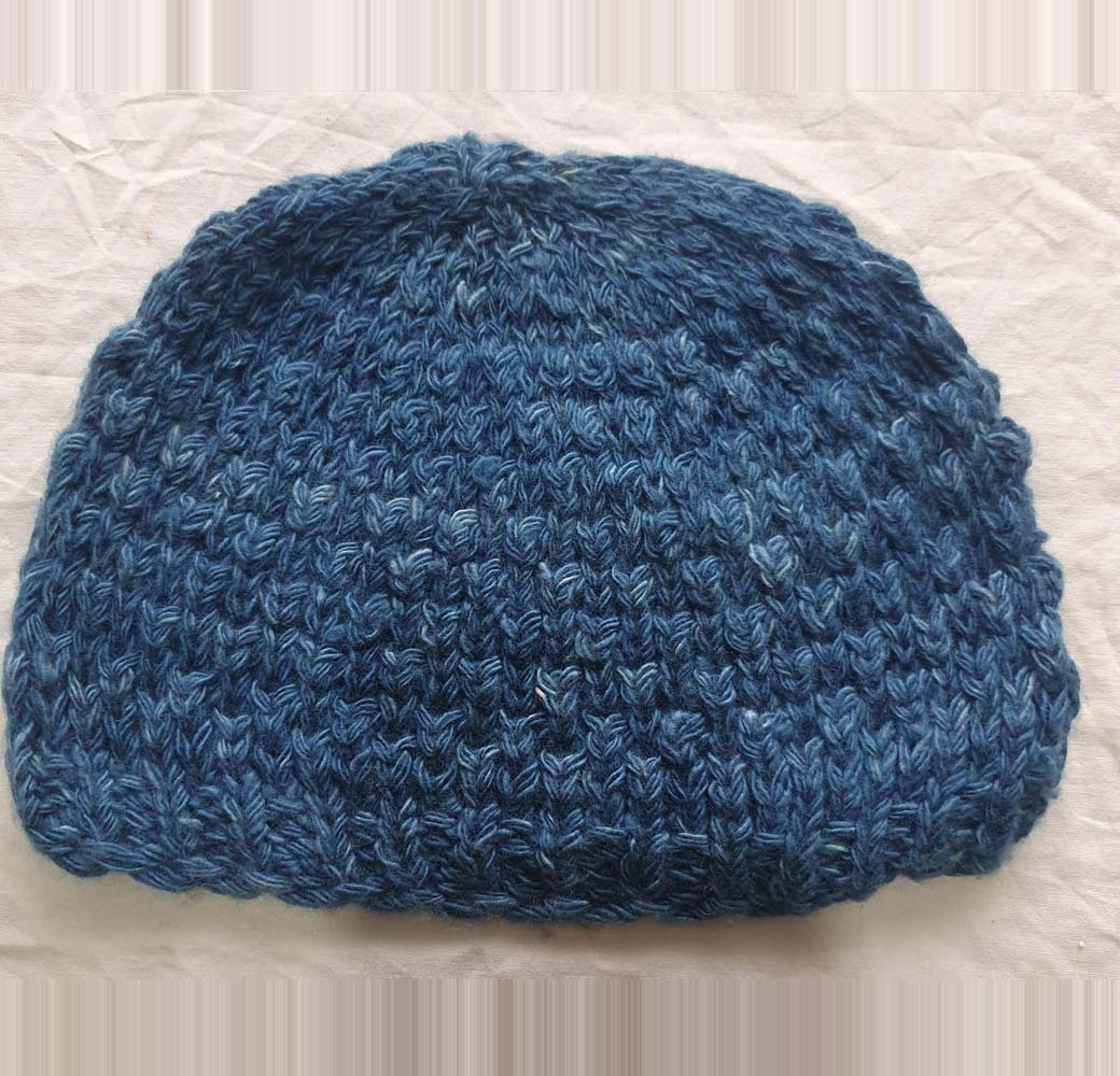 Blue Cashmere Cap