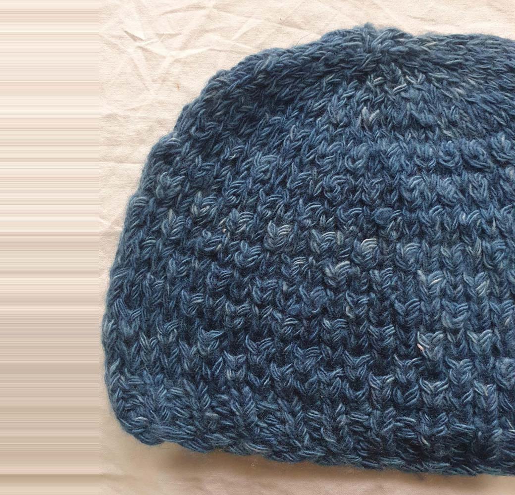 Blue Cashmere Cap - Image 2