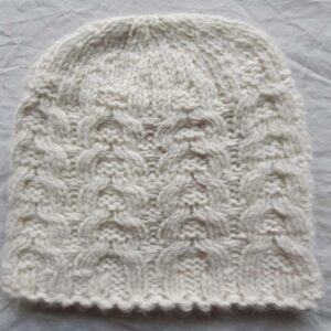 White Angora Cap