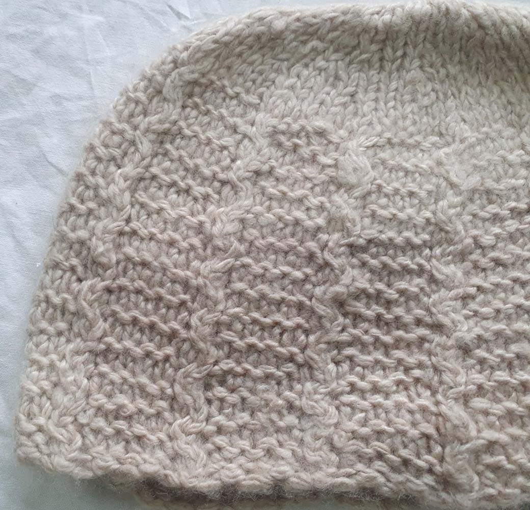Beige Cashmere Cap - Image 2