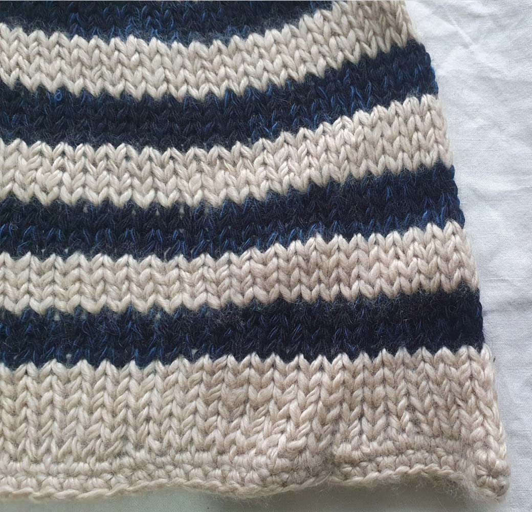 Beige-Black Cashmere Cap - Image 2