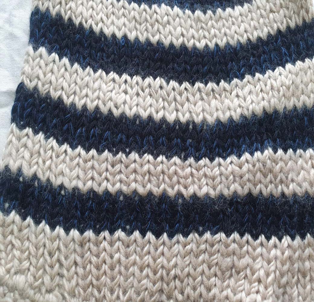 Beige-Black Cashmere Cap - Image 3
