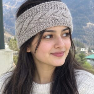 Beige Merino Headband