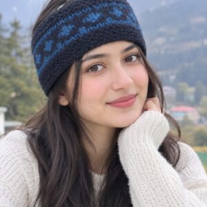 Blue Angora & Merino Headband