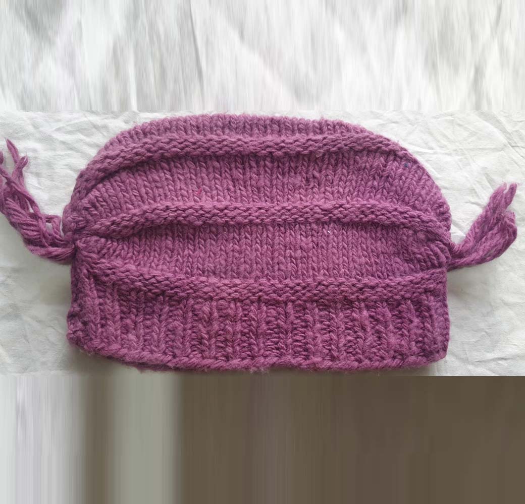 Pink Angora & Merino Cap