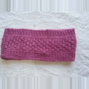 Pink Angora & Merino Headband