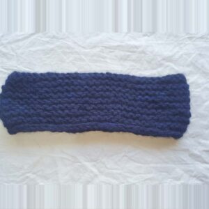 Navy Blue Angora & Merino Headband