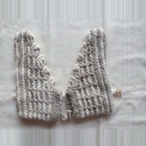 Beige-Green Merino Booties