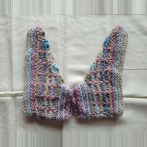 Multi-Color Angora Merino Booties