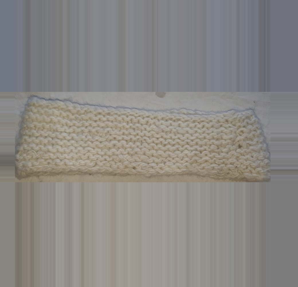 Beige Angora & Merino Headband