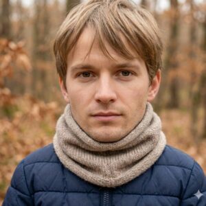 Beige Merino Neck Warmers