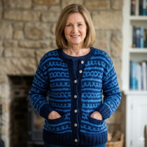 Blue Angora & Merino Sweater