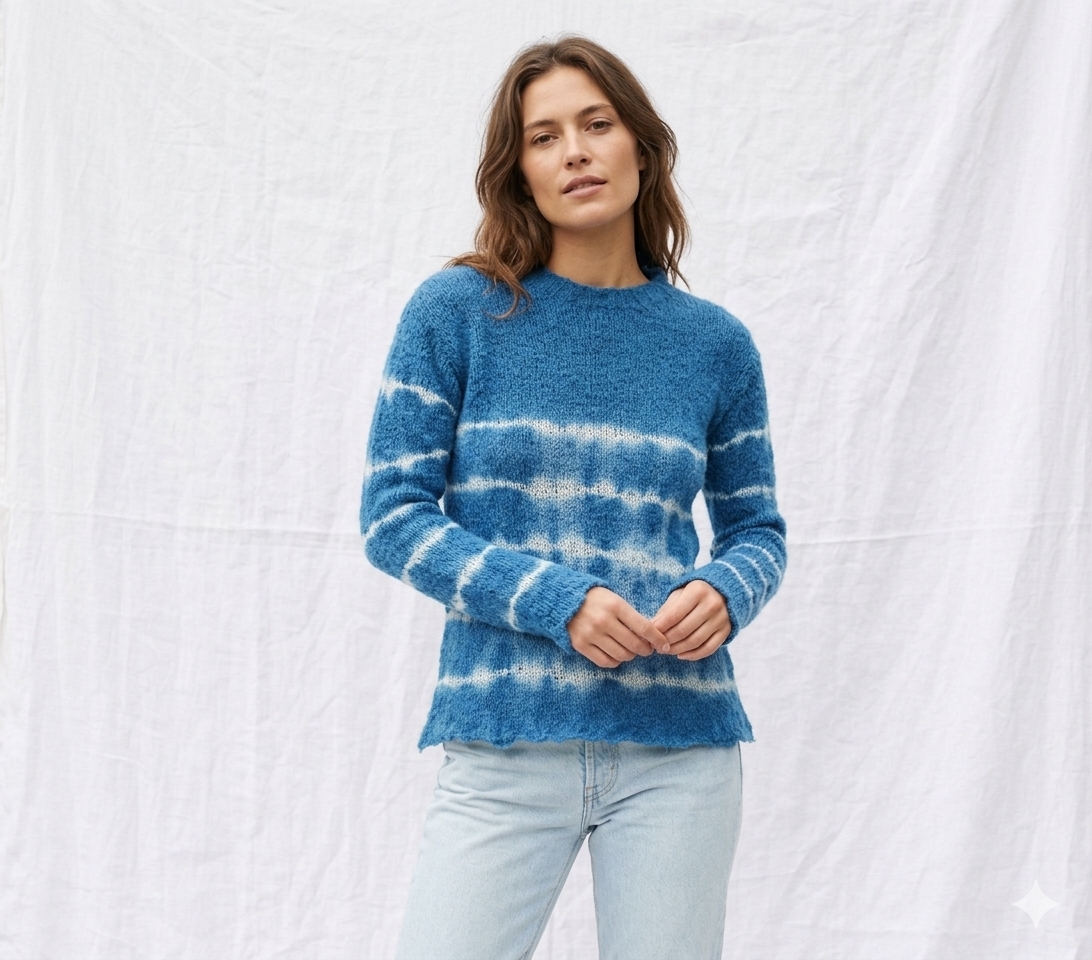 Designer Tie-Dye Sweater