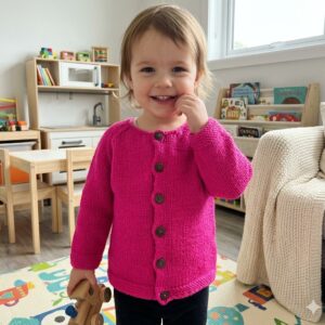 Pink Merino Kids Sweater
