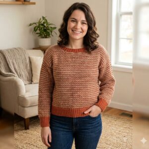 Brown Angora & Merino Sweater