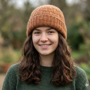 Angora Fold Cap handmade from Angora wool by Kullu Karishma