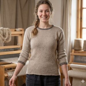 Beige Cashmere Sweater