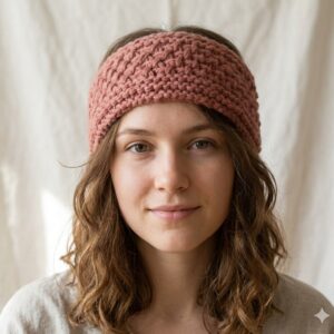 Pink Merino Headband