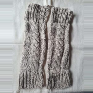 Beige Merino Leg Warmers