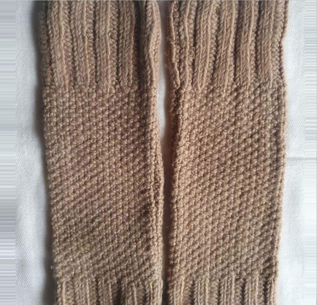 Brown Merino Leg Warmers