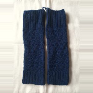 Dark Blue Merino Leg Warmers