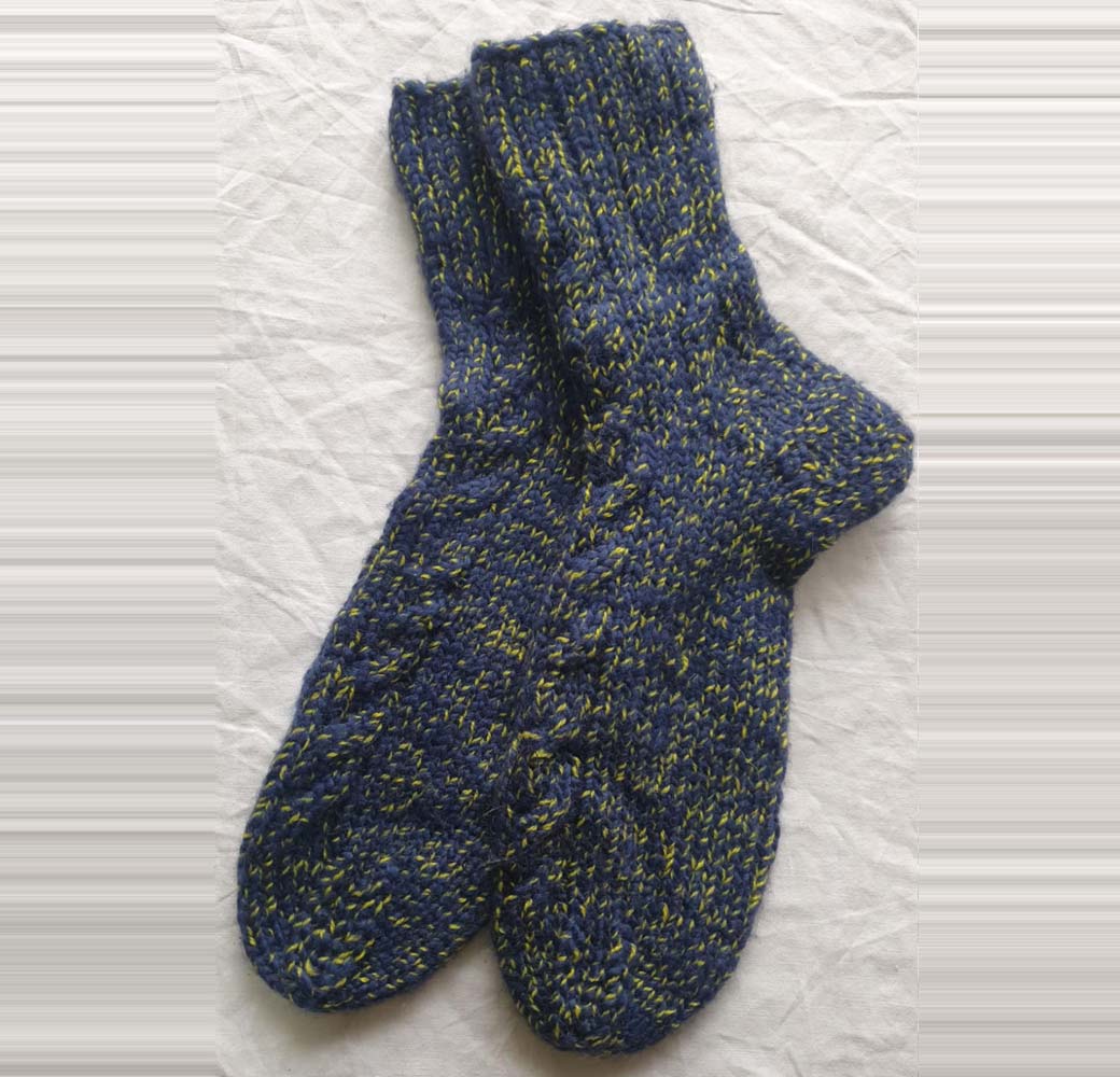 Navy Blue Merino Ankle Socks