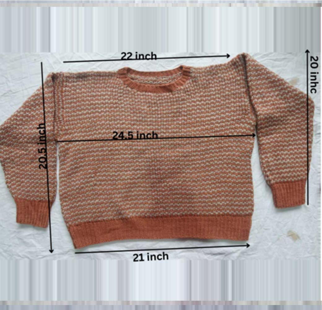 Brown Angora & Merino Sweater - Image 4