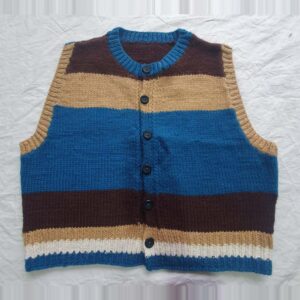 Angora & Merino Sleeveless Cardigan
