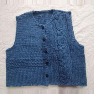 Angora & Merino Sleeveless Cardigan