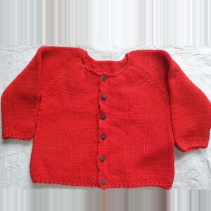 Red Merino Kids Sweater