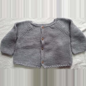 Gray Merino Kids Sweater